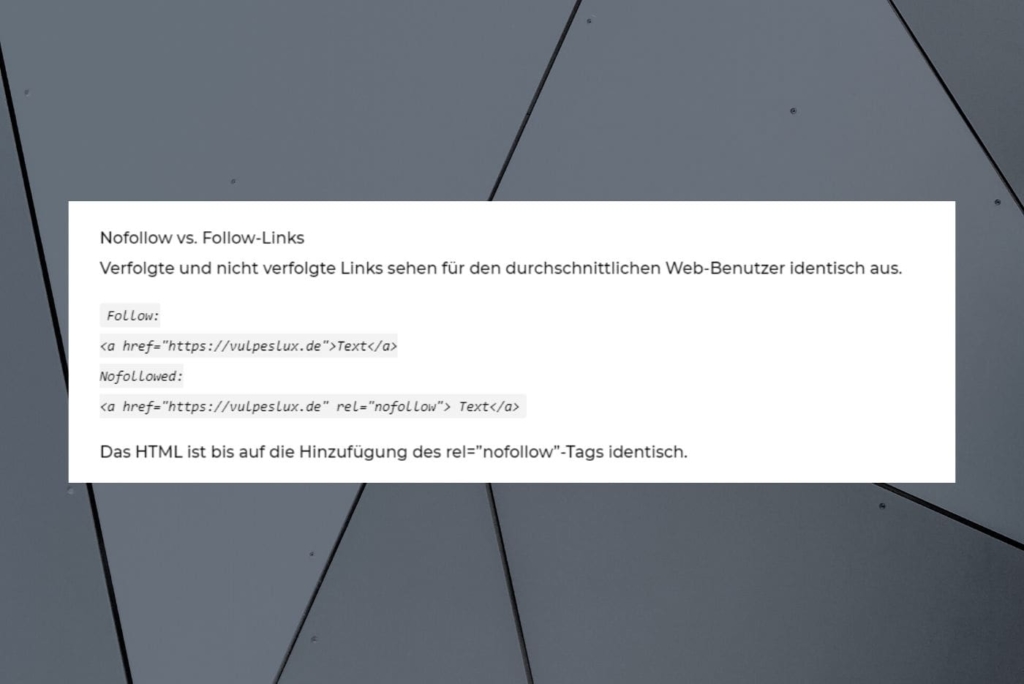 NoFollow Link